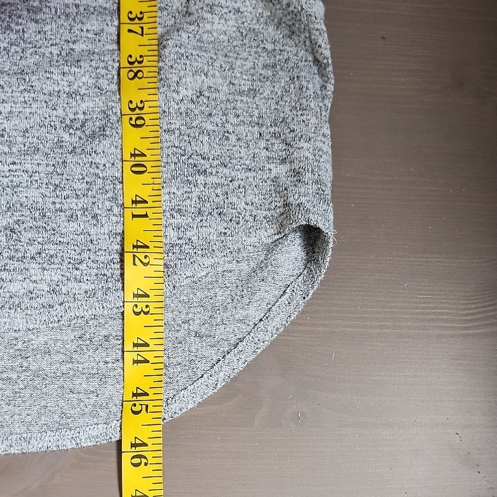 ARITZIA WILFRED FREE Gray v-neck long sleeve bodycon knit midi maxi dress - Picture 13 of 13